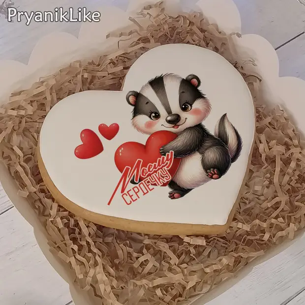 Пряник сердце (10-10 см.)